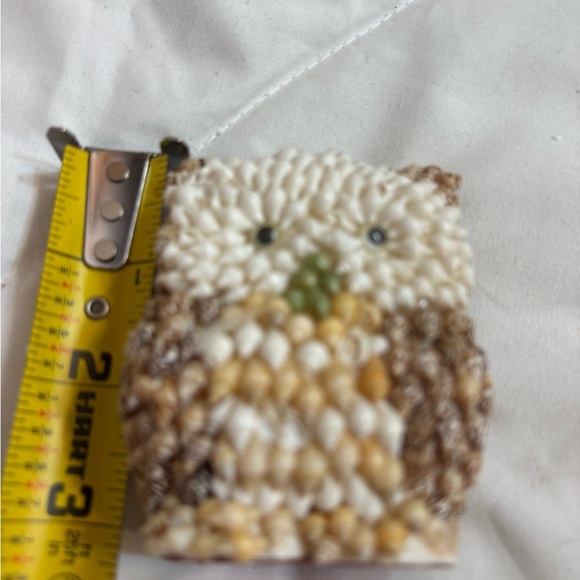 Vintage Cute seashell Owl figurine- made with real seashells - Picture 3 of 4